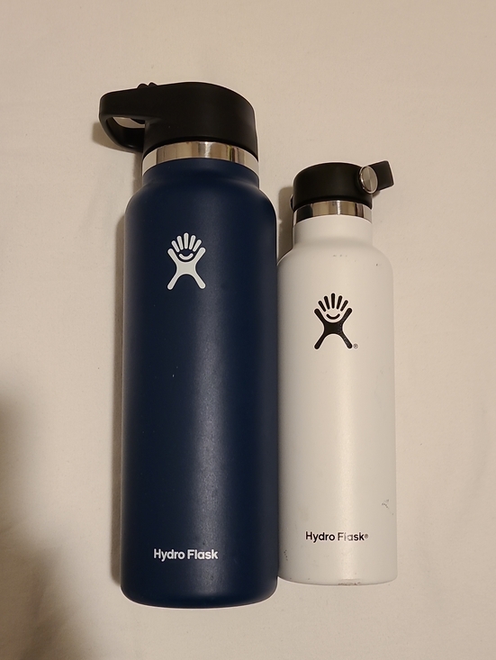 Hydro Flask Other - Hydro Flask Bottles, 40 oz Wide, 21 oz Standard Blue White